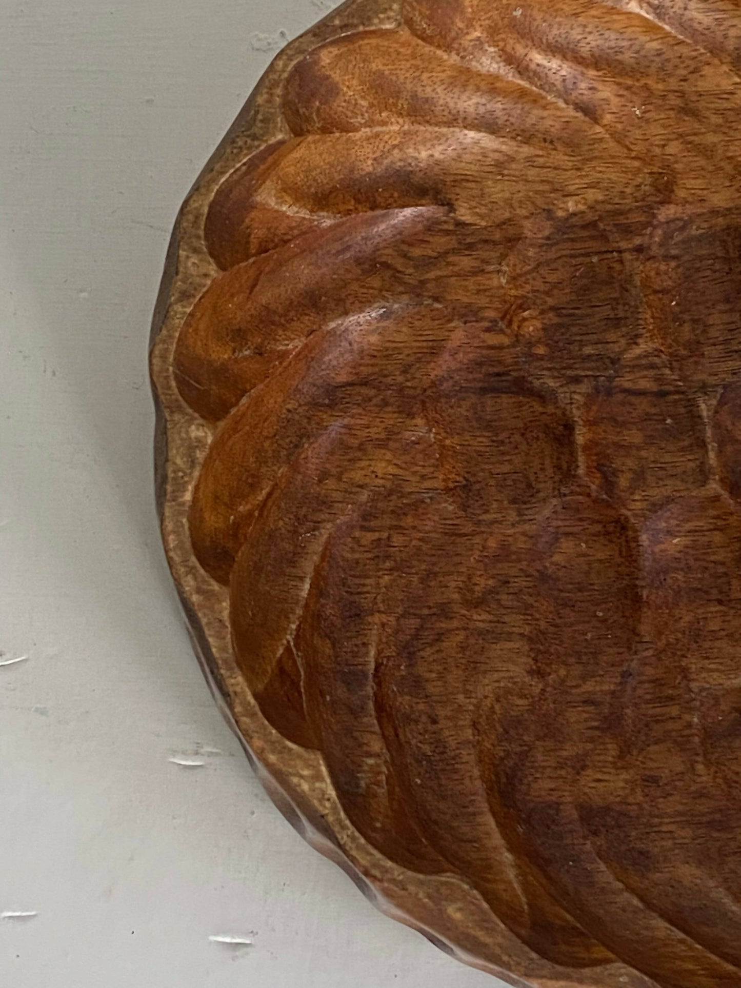 CARVED WOOD BOWL
