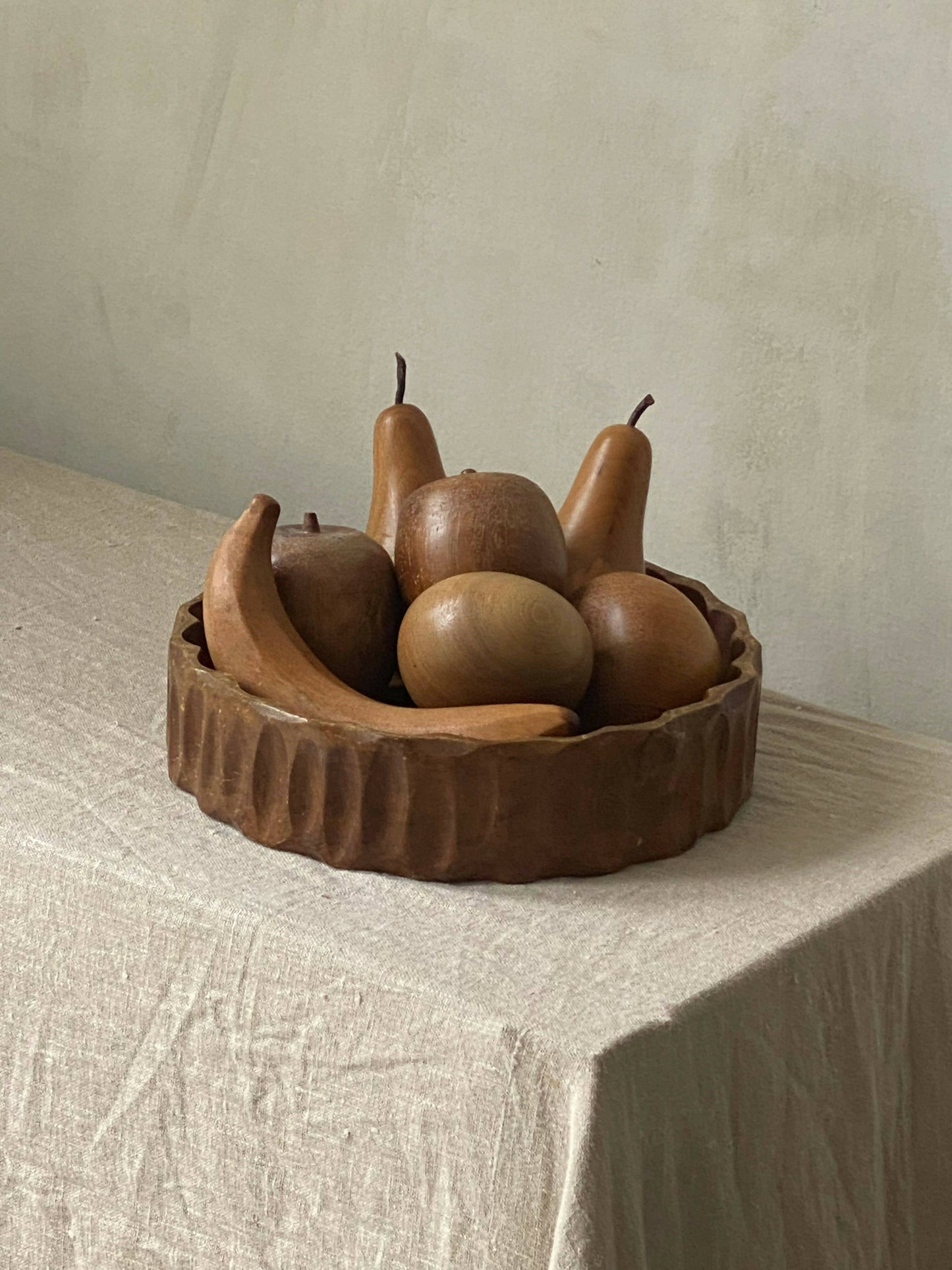 CARVED WOOD BOWL