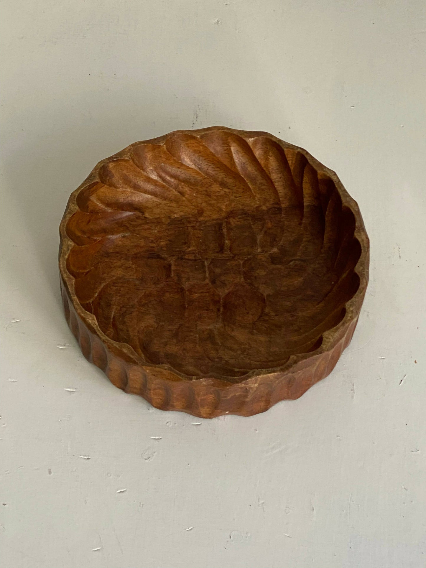 CARVED WOOD BOWL