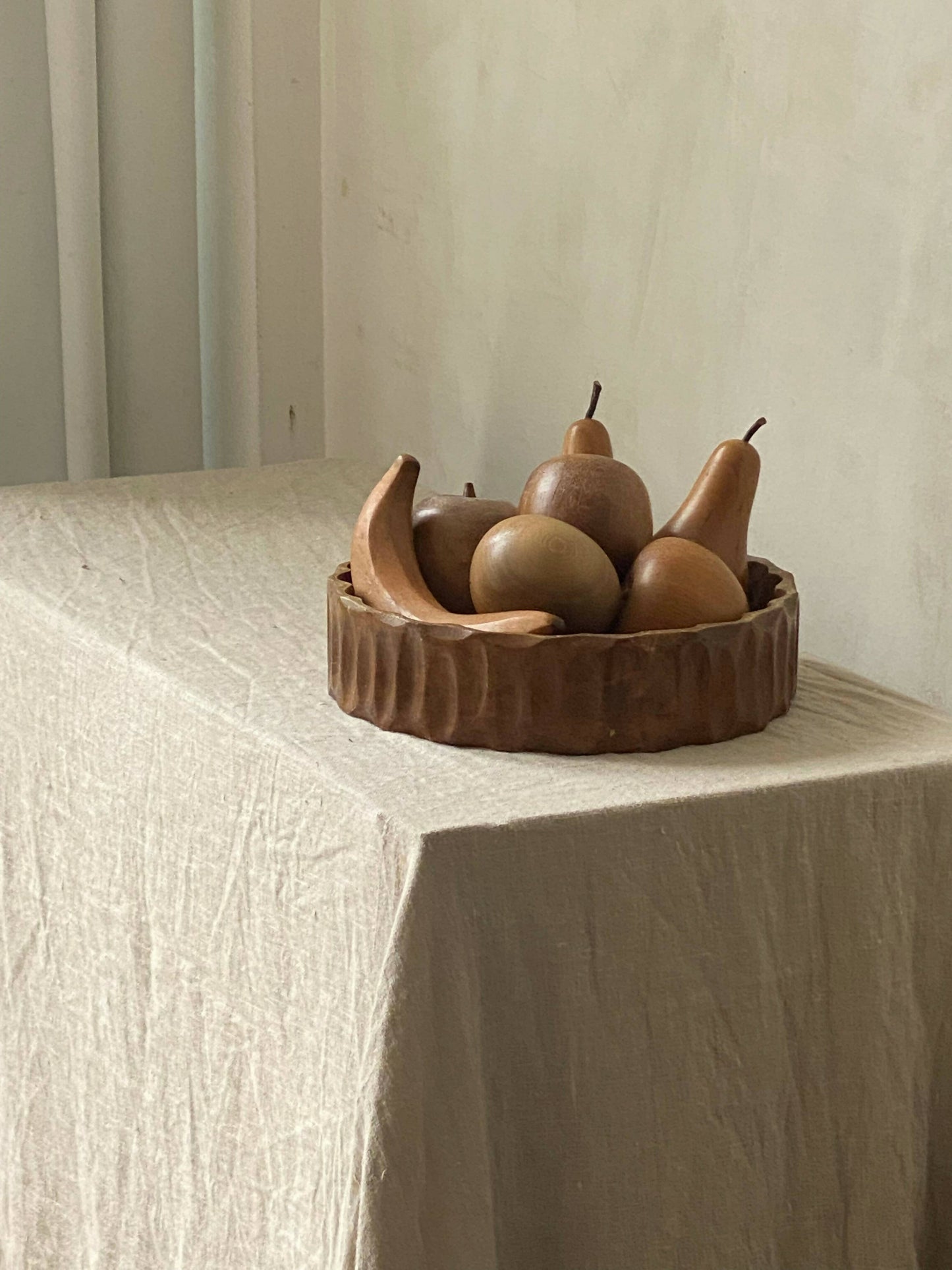 CARVED WOOD BOWL