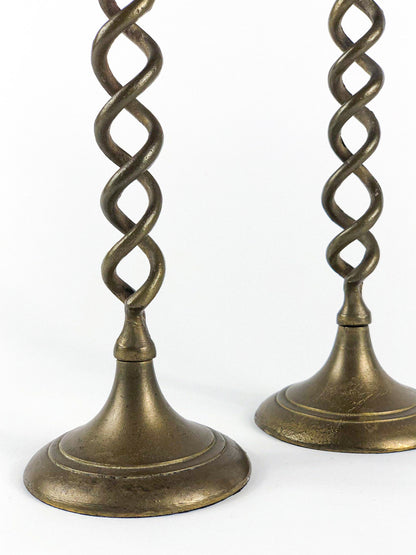 Twisted candle holders