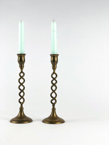 Twisted candle holders