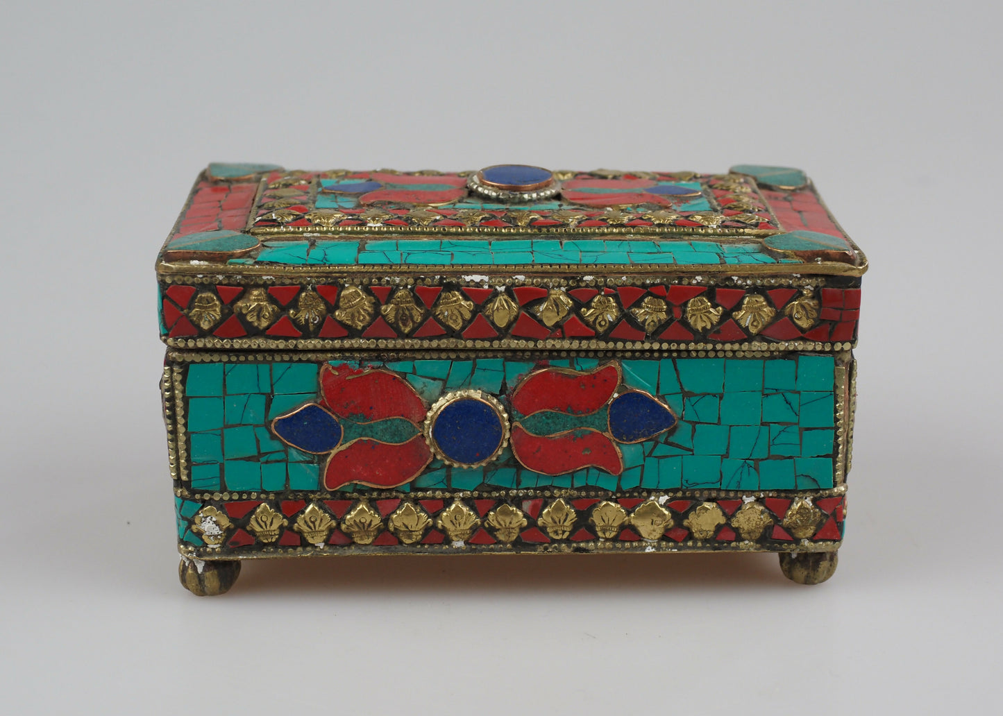 Handmade Nepalese Vintage Jewellery/Trinket Box