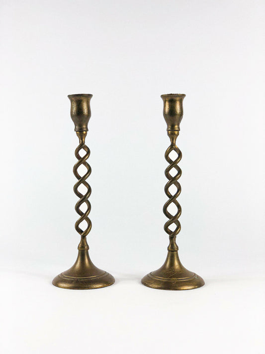 Twisted candle holders