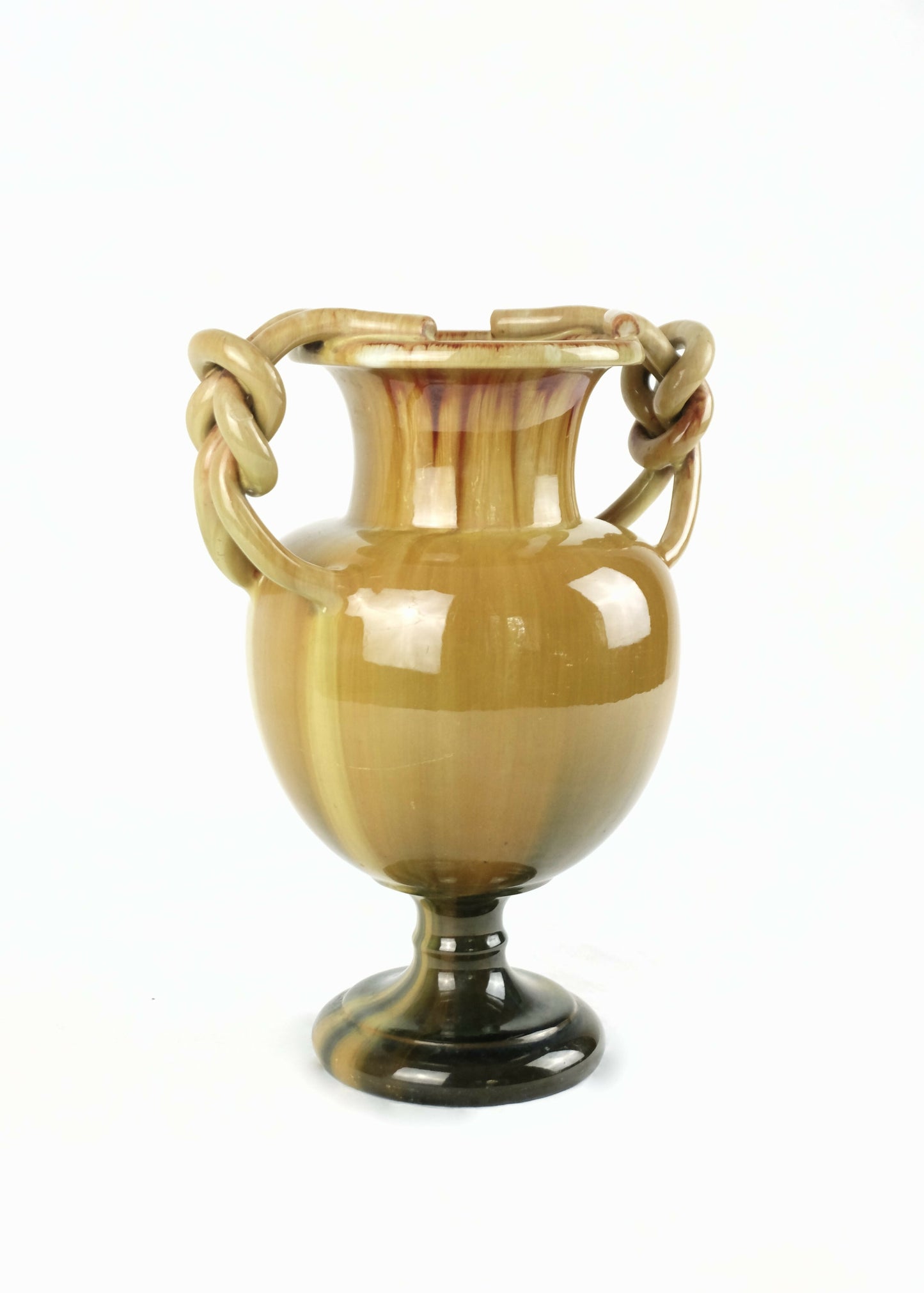 PEDESTAL POTTERY VASE BY CLEMENT MASSIER