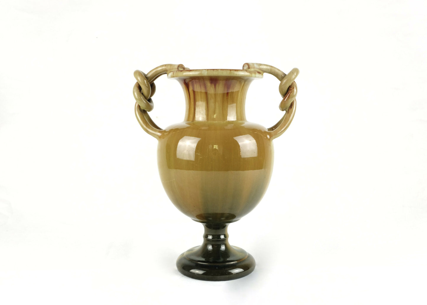 PEDESTAL POTTERY VASE BY CLEMENT MASSIER