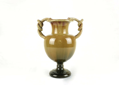 PEDESTAL POTTERY VASE BY CLEMENT MASSIER