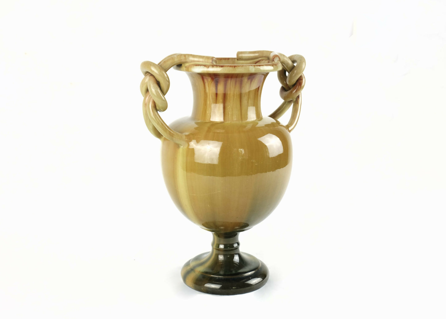 PEDESTAL POTTERY VASE BY CLEMENT MASSIER