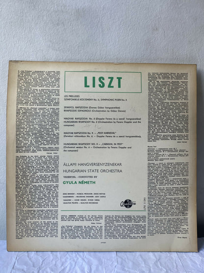 LISZT - Hungarian Rhapsodies Vinyl