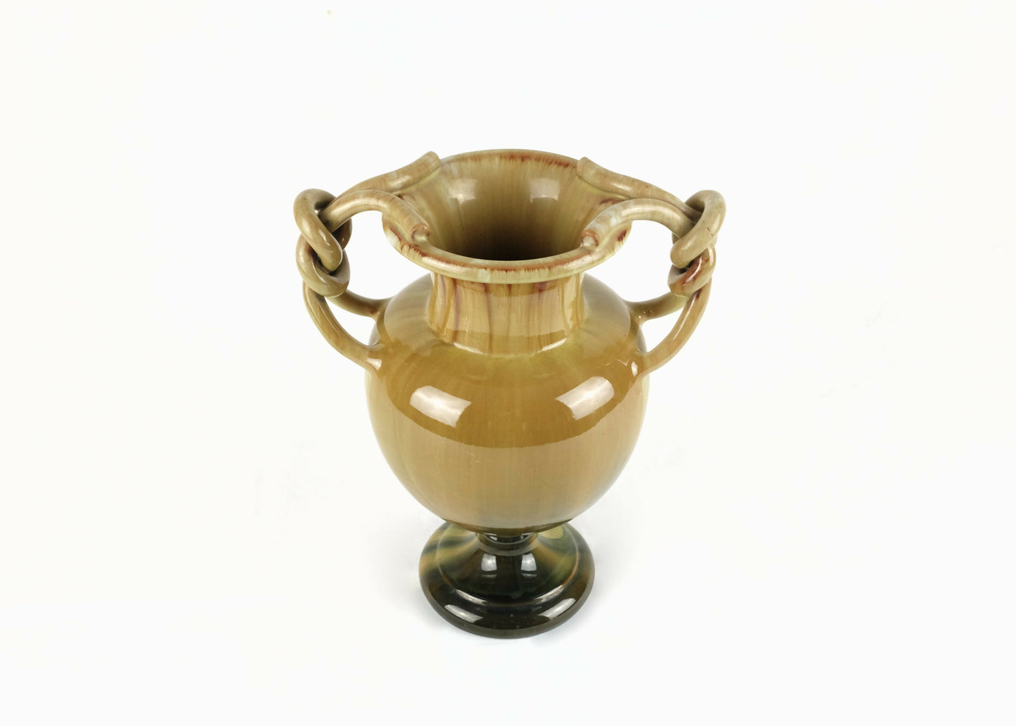 PEDESTAL POTTERY VASE BY CLEMENT MASSIER