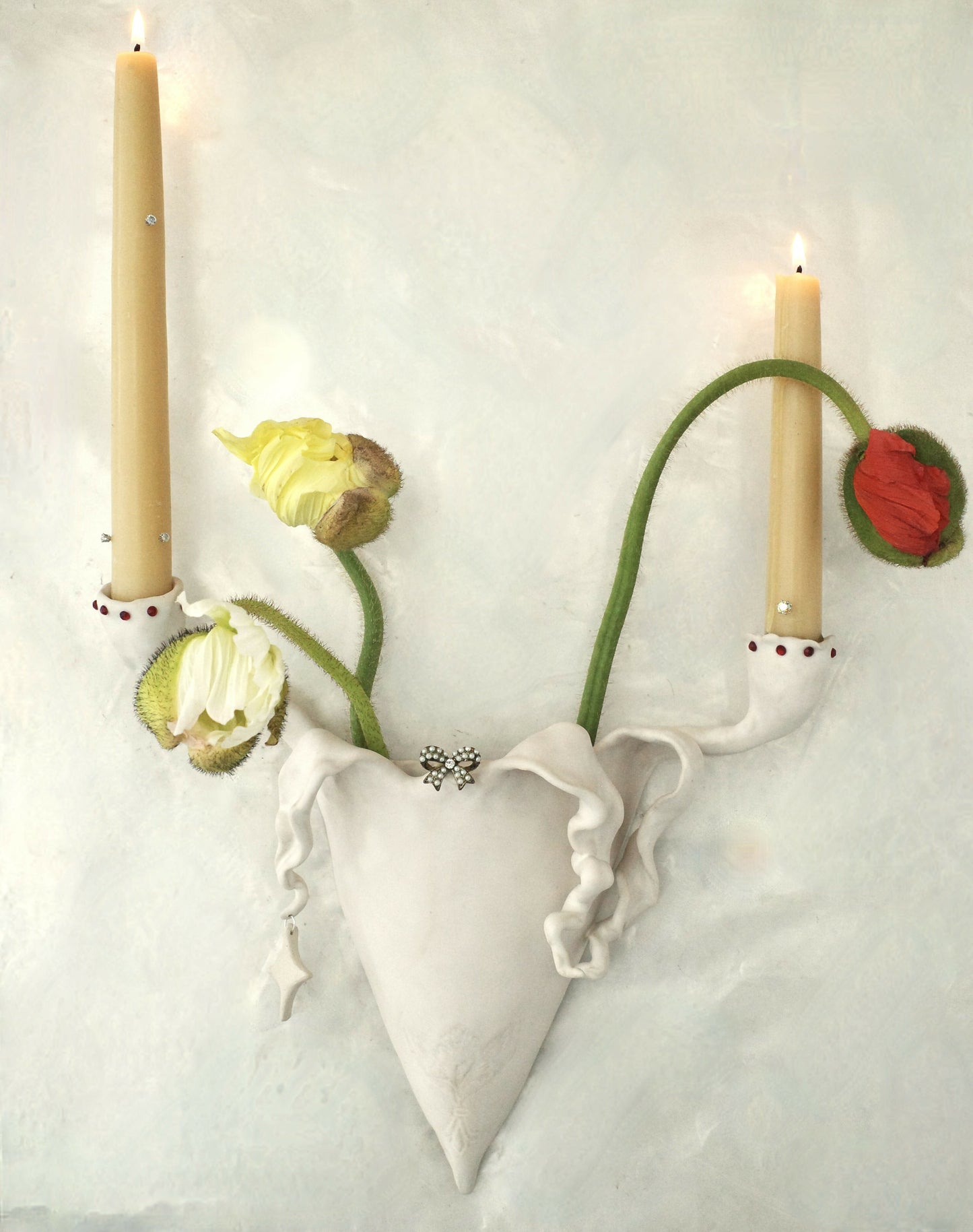 Jewel Wall Vase Candle Holder