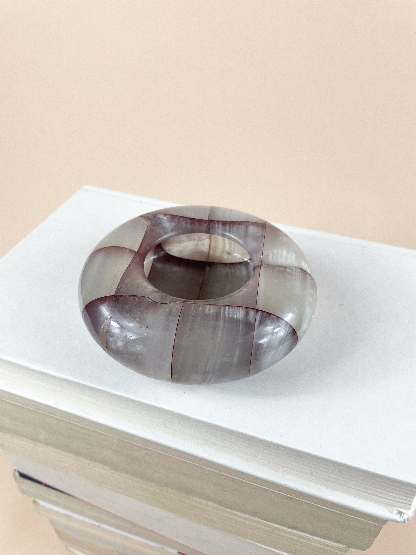 Purple stone ashtray