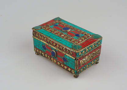 Handmade Nepalese Vintage Jewellery/Trinket Box