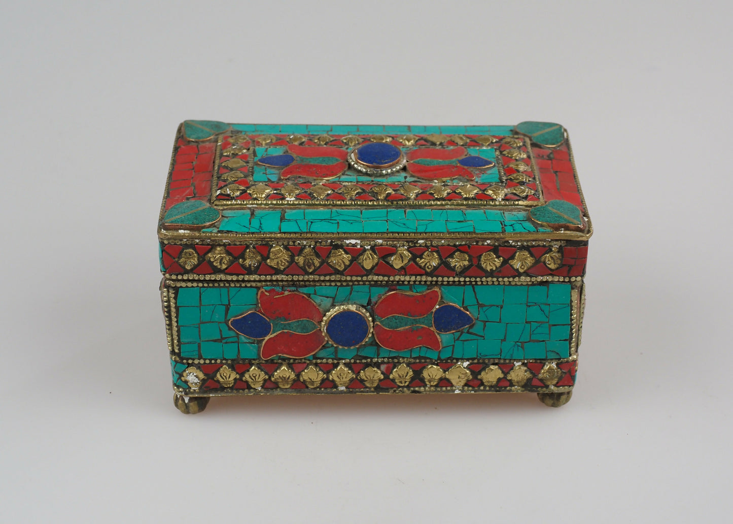 Handmade Nepalese Vintage Jewellery/Trinket Box