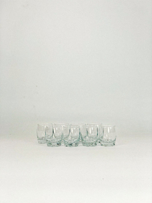 Spiral base shot glasses