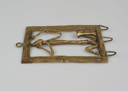 Indian Tribal Art Vintage Handmade Indian Brass Hanger