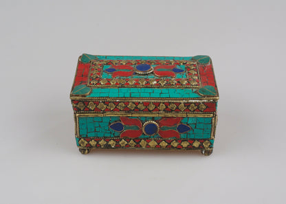 Handmade Nepalese Vintage Jewellery/Trinket Box