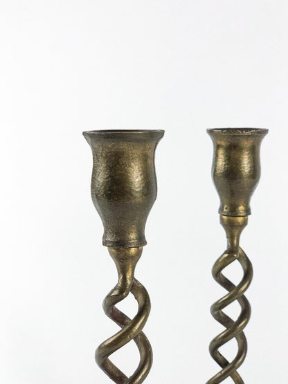 Twisted candle holders