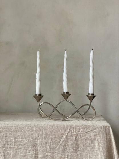 MODERNIST STEEL CANDLEHOLDER