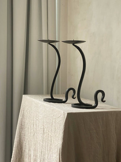 TALL TWIRLY CANDLEHOLDERS