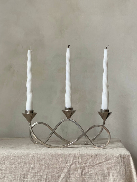 MODERNIST STEEL CANDLEHOLDER