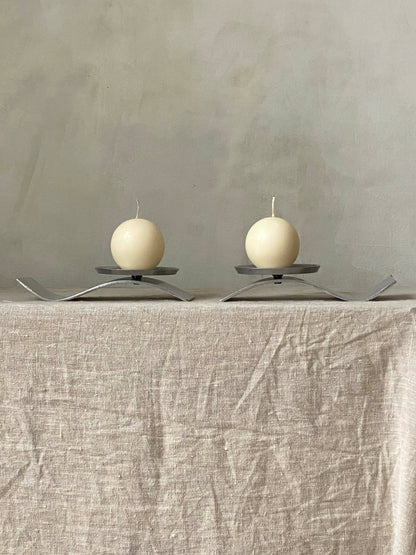 MODERNIST METAL CANDLEHOLDERS