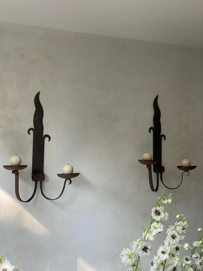 LARGE GOTHIC WALL SCONCES