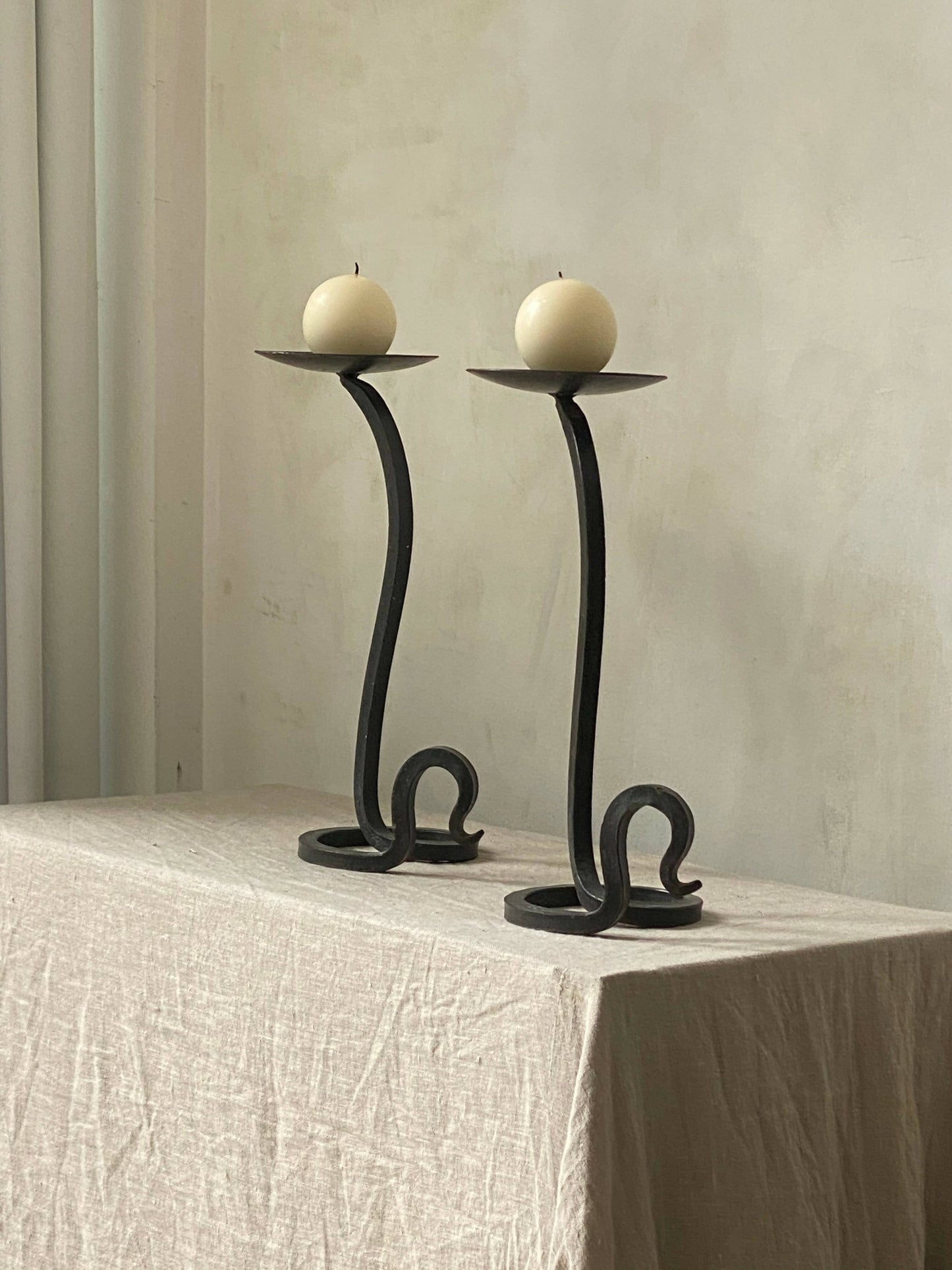 TALL TWIRLY CANDLEHOLDERS