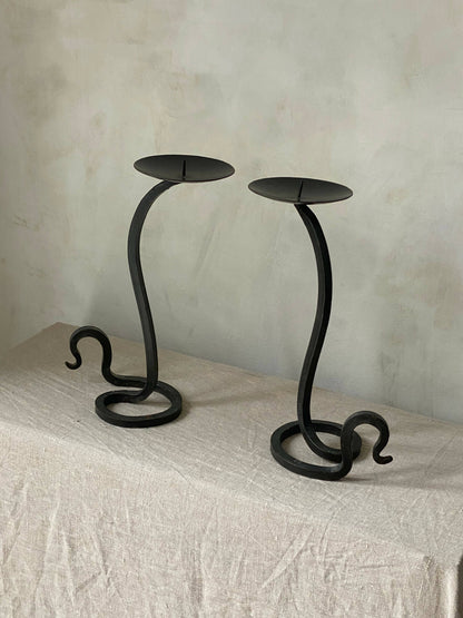 TALL TWIRLY CANDLEHOLDERS